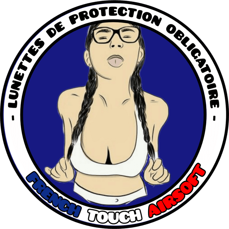 Patch French Touch Airsoft Lunettes de Protection Obligatoire